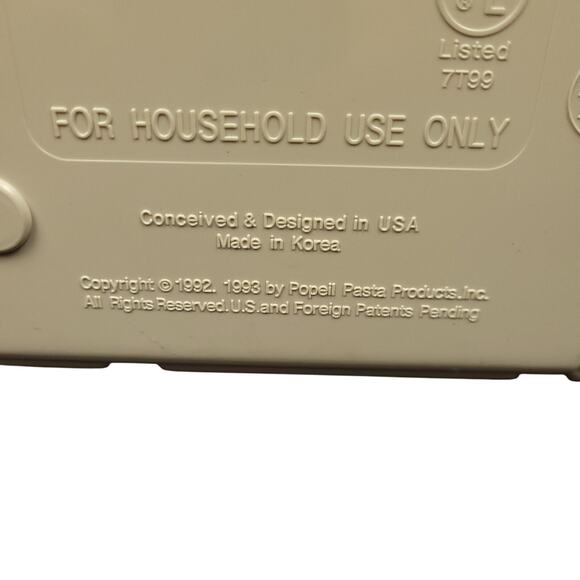 Ronco Popeil P400 Automatic Pasta Maker Machine Electric Noodle Maker White - Picture 6 of 10